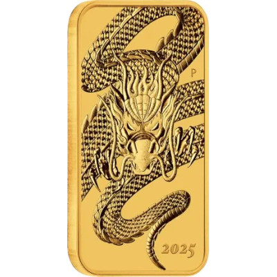 Drache Rechteckig (2025) - 1 oz - Goldmünze
