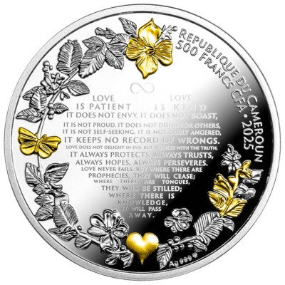 Hochzeitstaube - 17,5g - Silber Sammlermünze