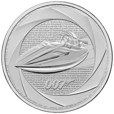 Sechs Jahrzehnte 007 (90er Jahre) - James Bond - 1 Oz - Silberanlagemünze