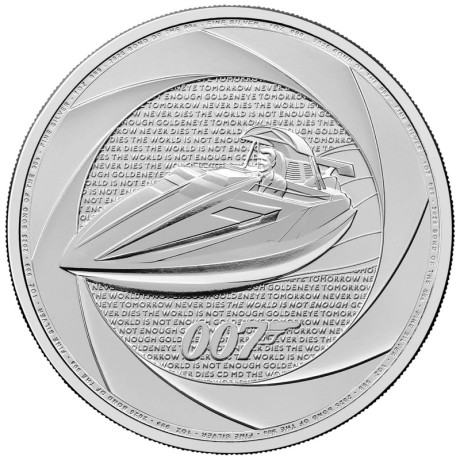 Sechs Jahrzehnte 007 (90er Jahre) - James Bond - 1 Oz - Silberanlagemünze