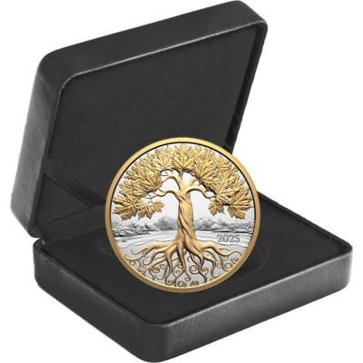 Ahorn Baum des Lebens - 5 Oz - Silber Proof Sammlermünze