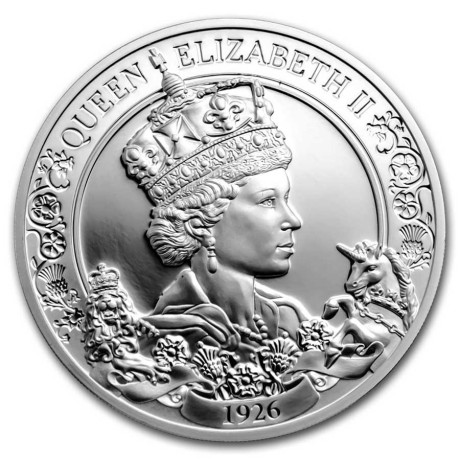 95. Geburtstag von Königin Elizabeth II - 1 oz - Silber Proof Sammlermünze