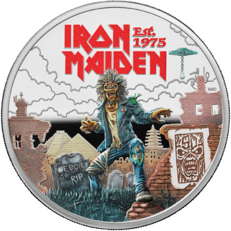 Iron Maiden - R.I.P Eddie - 1 oz - Silber Sammlermünze (Lieferung 28.8.2025)