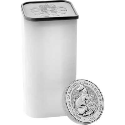 Tudor Beasts Greyhound of Richmond - 2 oz - Silber Anlagemünze