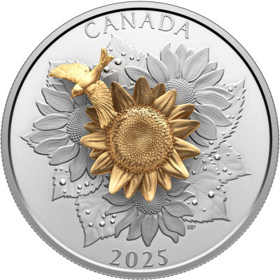 Goldfink und Blume (2025) - 5 oz - Silber Sammlermünze