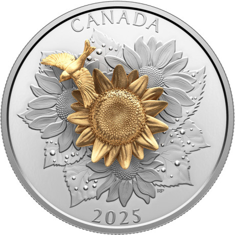 Goldfink und Blume (2025) - 5 oz - Silber Sammlermünze
