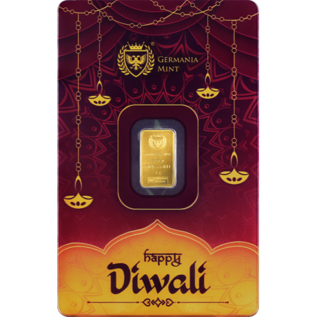 Germania Mint Diwali - 1g - Goldanlagebarren