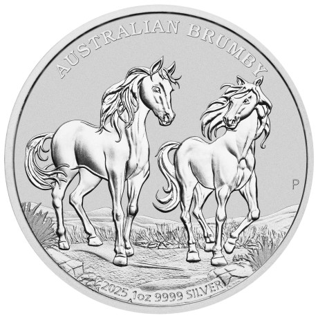Australischer Brumby (2025) - 1 oz - Silberanlagemünze (Lieferung 10.9.2025)
