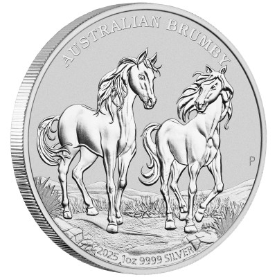 Australischer Brumby (2025) - 1 oz - Silberanlagemünze (Lieferung 10.9.2025)