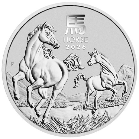 Lunar Horse (2026) - 2 Oz - Silber Anlagemünze