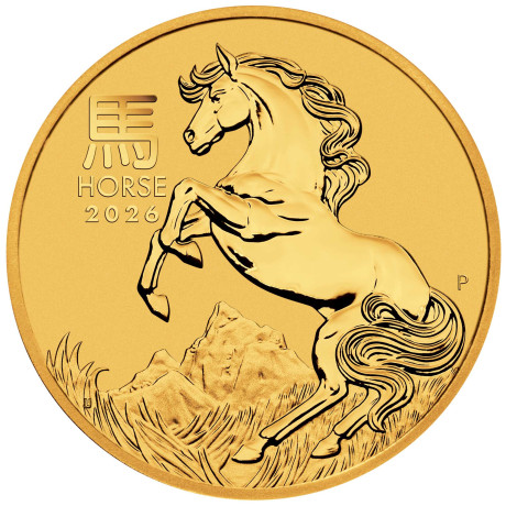 Lunar Horse (2026) - 1/10 Oz - Goldanlagemünze