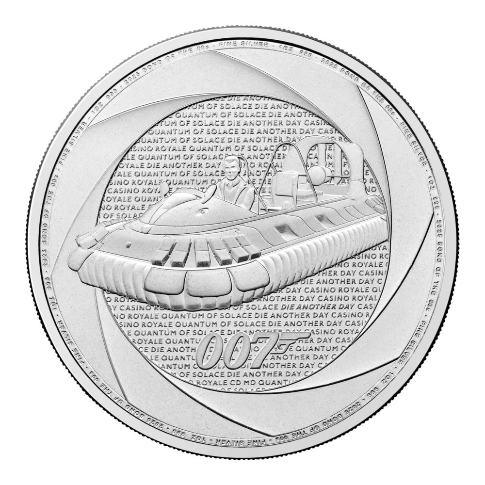 Sechs Jahrzehnte 007 00's) - James Bond - 1 Oz - Silberanlagemünze Sechs Jahrzehnte 007 00's) - James Bond - 1 Oz - Silberanlagemünze