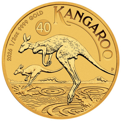 Australian Kangaroo (2026) - 1/2 oz - Goldanlagemünze