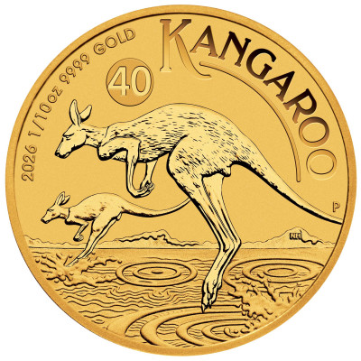 Australian Kangaroo (2026) - 1/10 oz - Goldanlagemünze