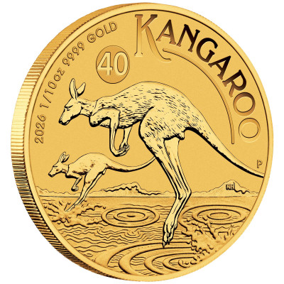 Australian Kangaroo (2026) - 1/10 oz - Goldanlagemünze