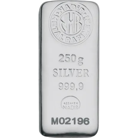 Nadir Metal Rafineri - 250 g - Silber Anlagebarren