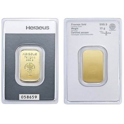 Heraeus 10g - Investiční zlatý slitek