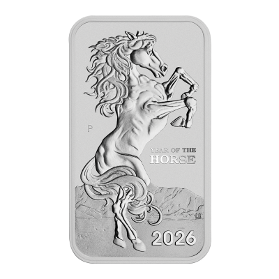Lunar Rectangular Horse (2026) - 1 oz - Silberanlagemünze