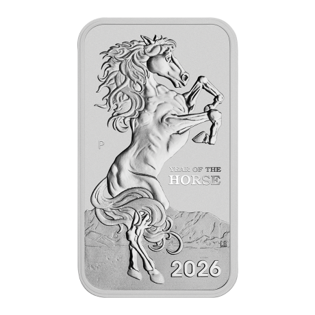 Lunar Rectangular Horse (2026) - 1 oz - Silberanlagemünze
