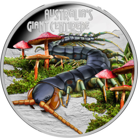 Riesiger Tausendfüßler (2026) - 1 oz - Silber Proof Sammlermünze