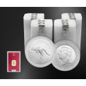 100+1: 100x Känguru (2026) - 1 oz - Silbermünze + 1g Goldbarren GRATIS!!!