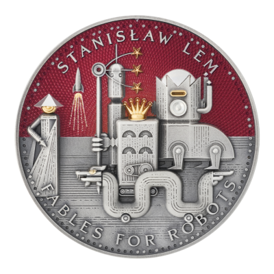 Stanislaw Lem - Fables for Robots - 2 Oz - Silber Sammlermünze