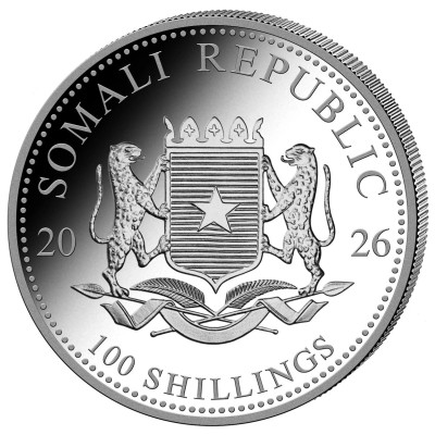 Afrikanischer Elefant (2026) - 1 oz - Silberanlagemünze