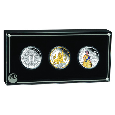 Königin Elizabeth II - Silber Proof Sammlermünzensatz