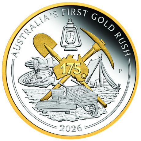 Australia´s First Gold Rush - 1 oz - Silber Sammlermünze