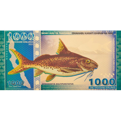 Tansanischer 1000-Schilling-Tanganjikasee-Wels