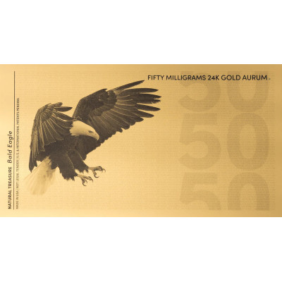 Weißkopfseeadler Aurum - 24k Gold Bill (50mg)