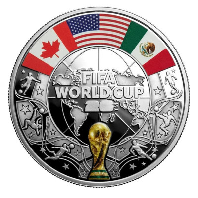 FIFA Fußball WM 2026 - 20g - Silber Sammlermünze