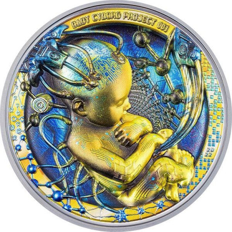 Baby Cyborg Revolution (2022) - 3 oz - Silber Proof Sammlermünze