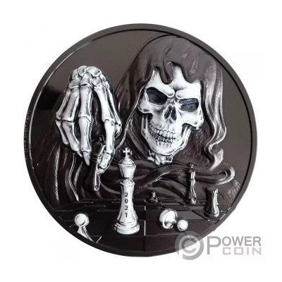 Dark Checkmate (2021) - 3 oz - Silber Proof Sammlermünze