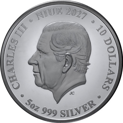 Lunar Goat (2027) – 5 oz – Silber Proof-Sammlermünze