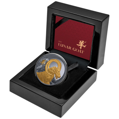 Lunar Goat (2027) – 1 oz – Silber Proof-Sammlermünze