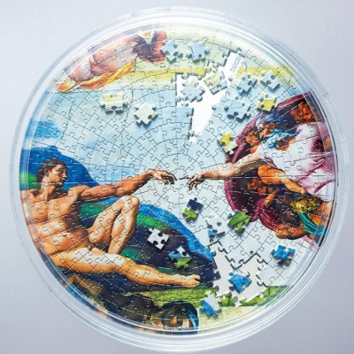 Die Erschaffung Adams – 5 oz – Silber Sammlermünze im Puzzle-Format