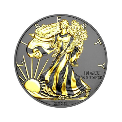 Gilded Silver Eagle (2020) – 1 Unze – Silber-Sammlermünze